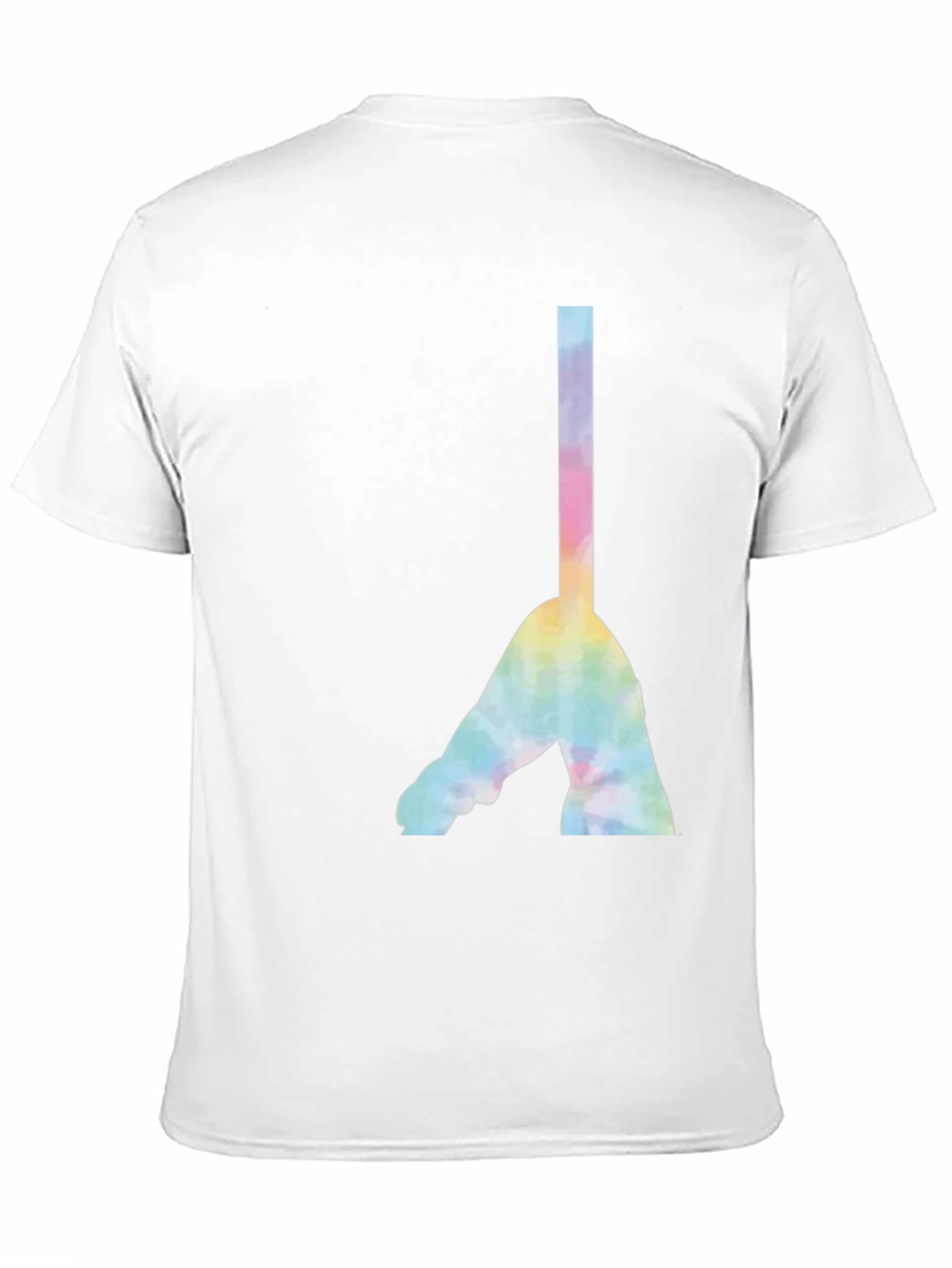 Camiseta Negra con Diseño Abstracto Tie-Dye