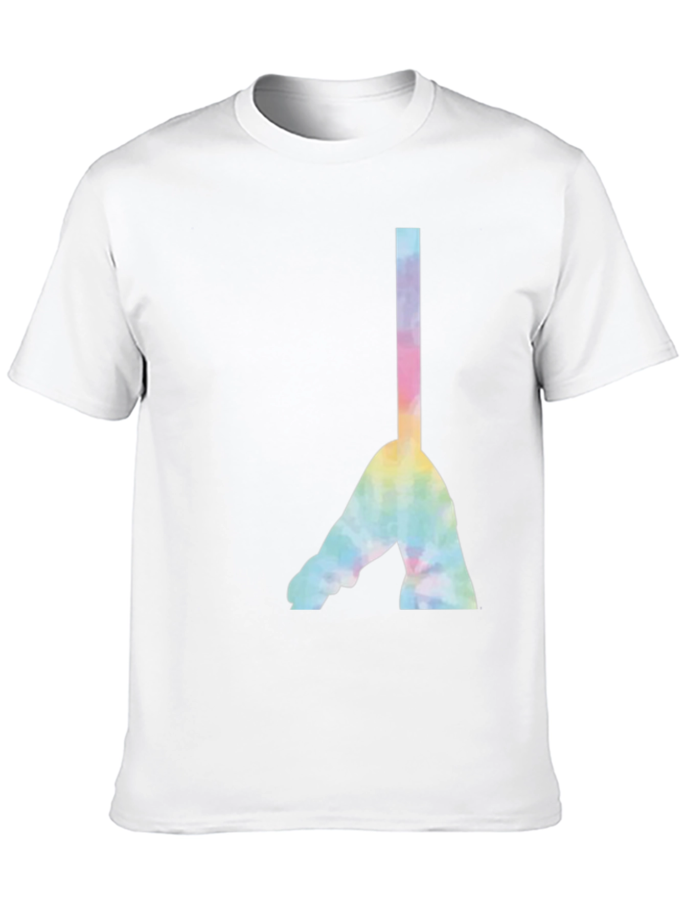 Camiseta Negra con Diseño Abstracto Tie-Dye