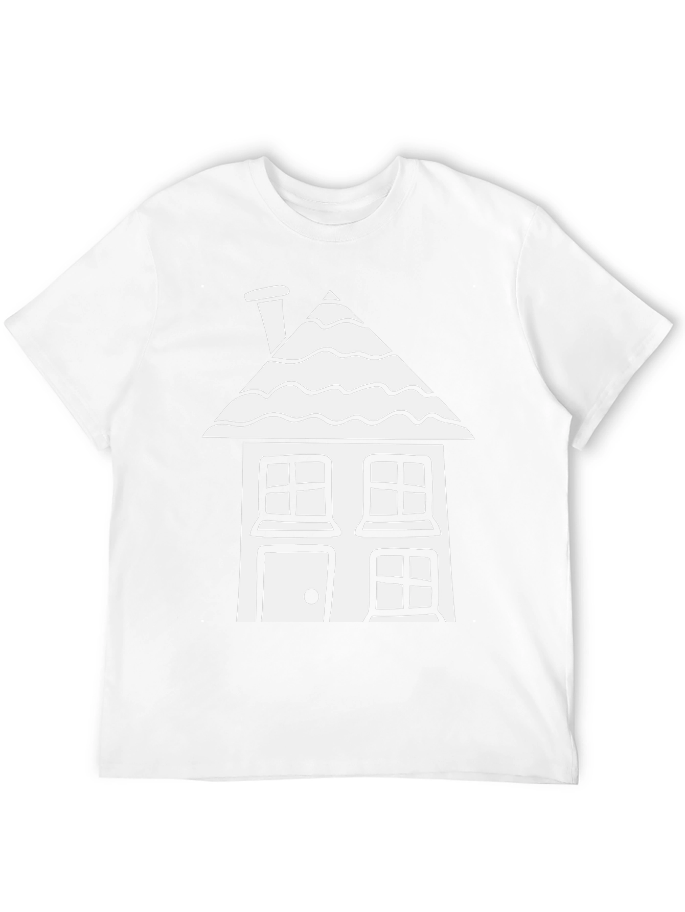 Camiseta Negra con Diseño de Casa Blanca