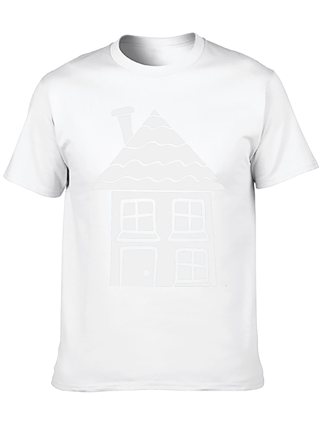 Camiseta Negra con Diseño de Casa Blanca