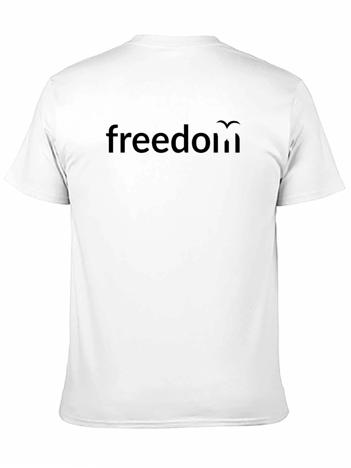 Camiseta Negra Freedom de Algodón Unisex