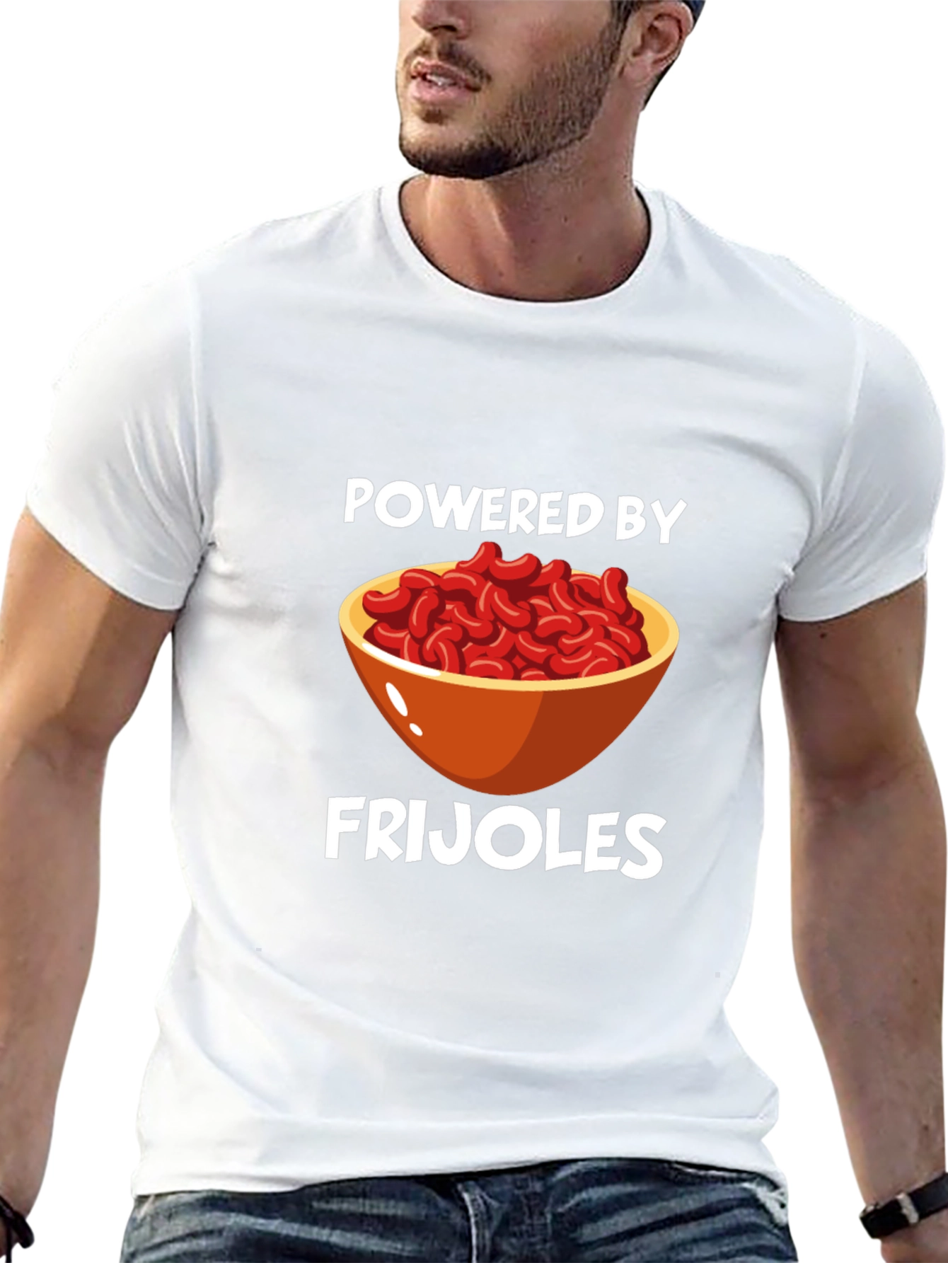 Camiseta Negra: ¡Energía de Frijoles!