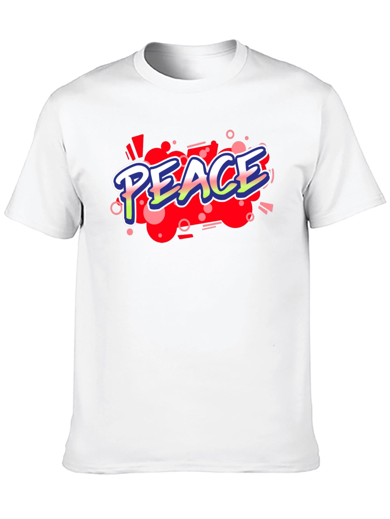 Camiseta Negra con Diseño Peace