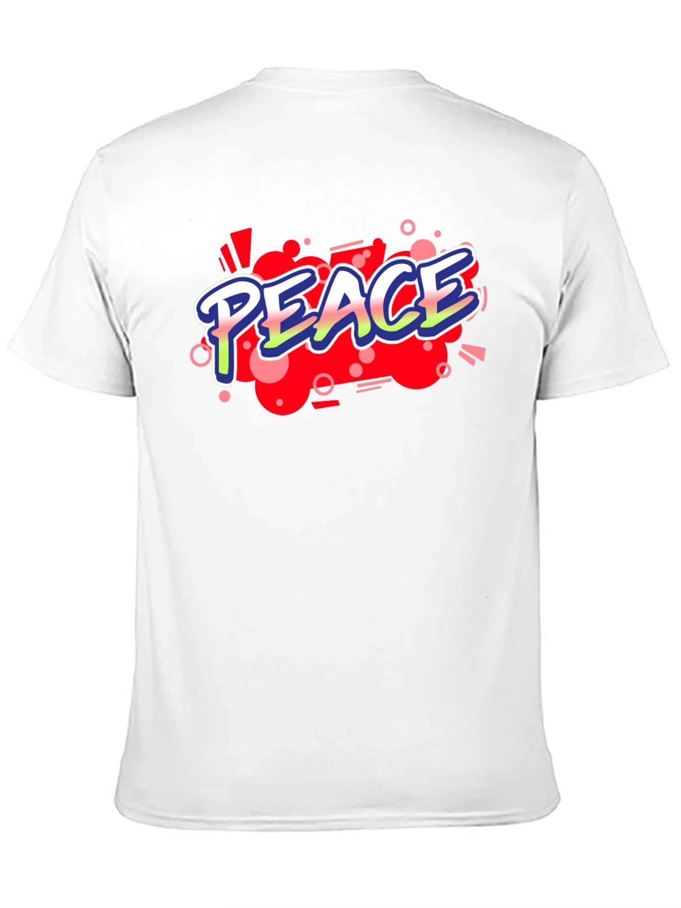 Camiseta Negra con Diseño Peace