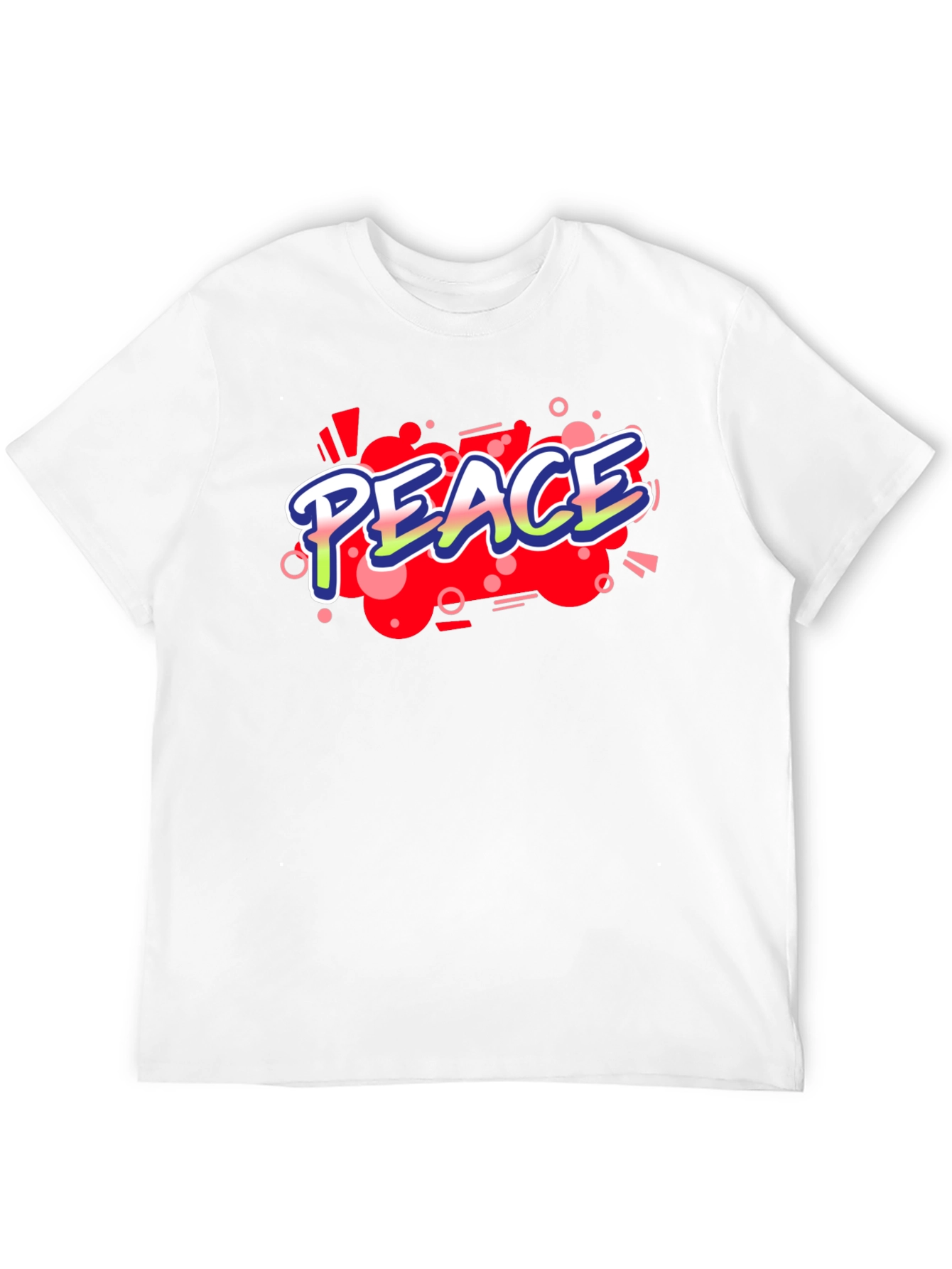Camiseta Negra con Diseño Peace