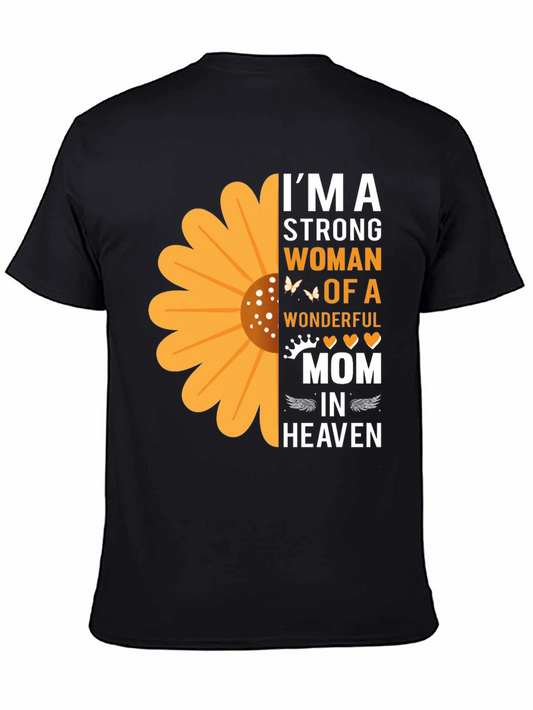 Camiseta con Diseño de Girasol Mamá en el Cielo