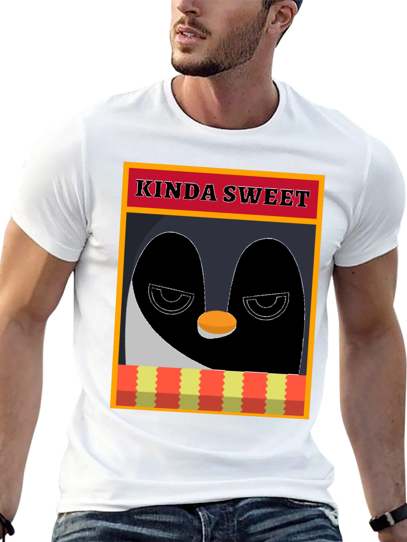 Camiseta Pingüino Kinda Sweet - Diseño Original