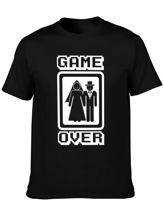 Camiseta Divertida: Game Over Boda