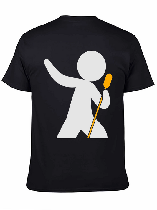 Camiseta Negra con Diseño de Cantante