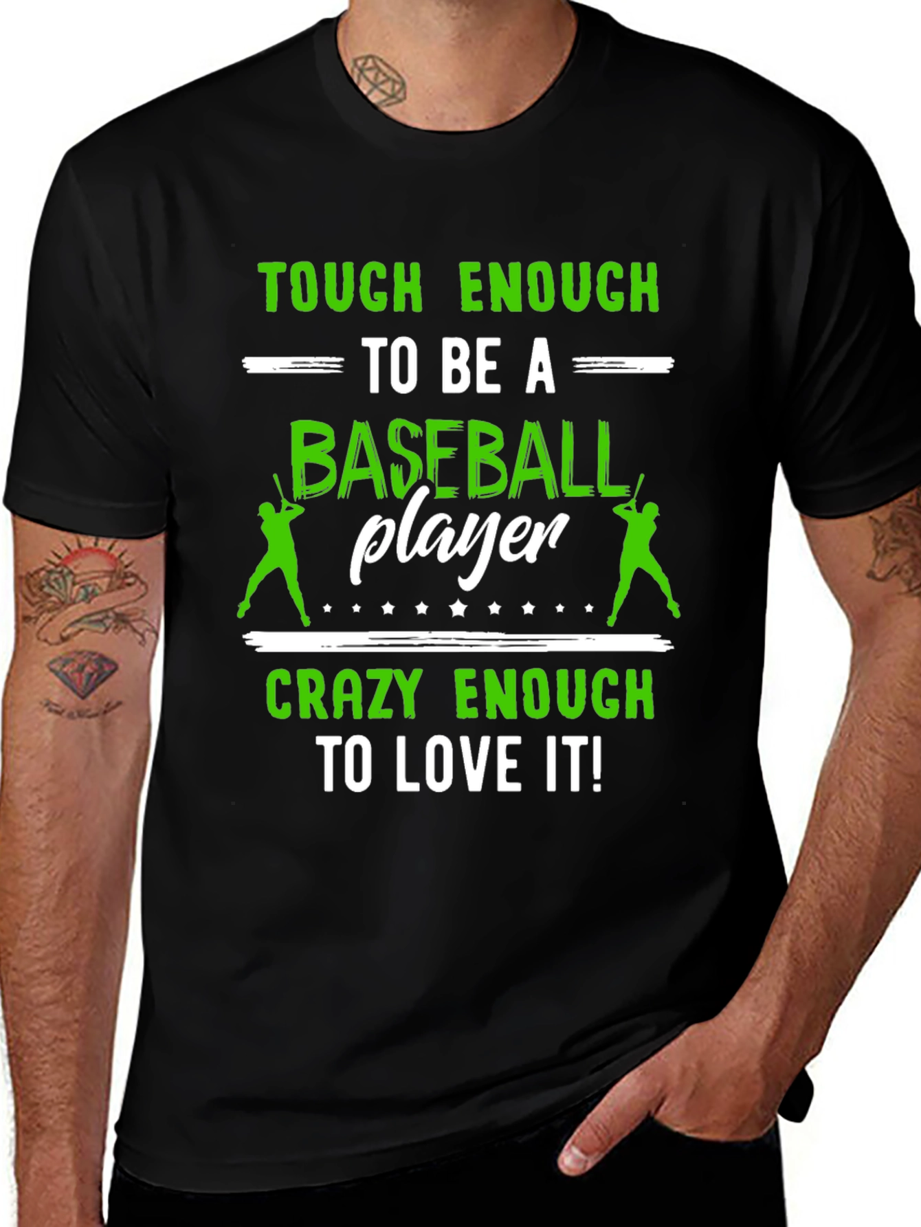 Camiseta Negra de Béisbol: Duro y Apasionado
