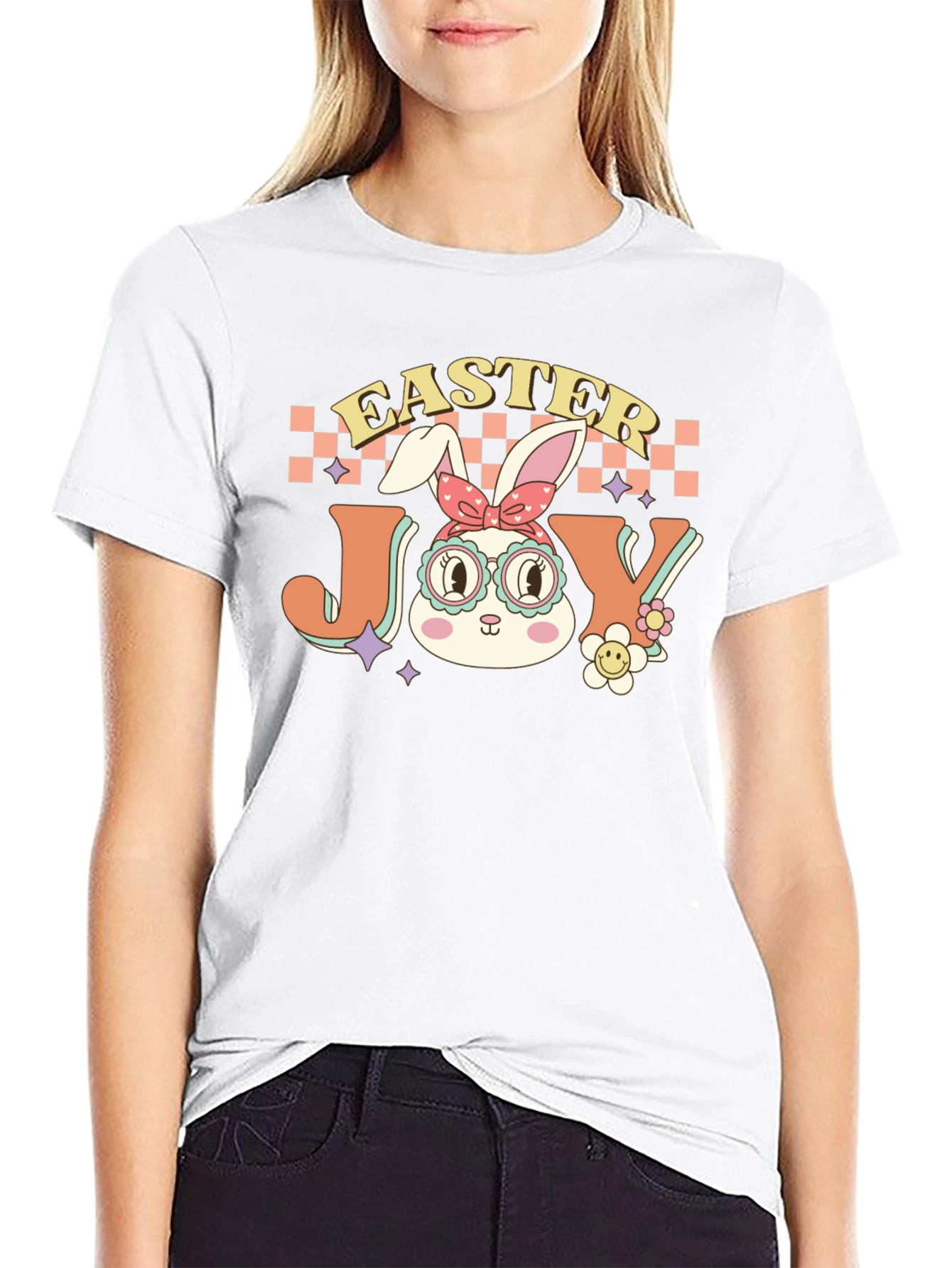 Camiseta Pascua Easter Joy Diseño Conejito