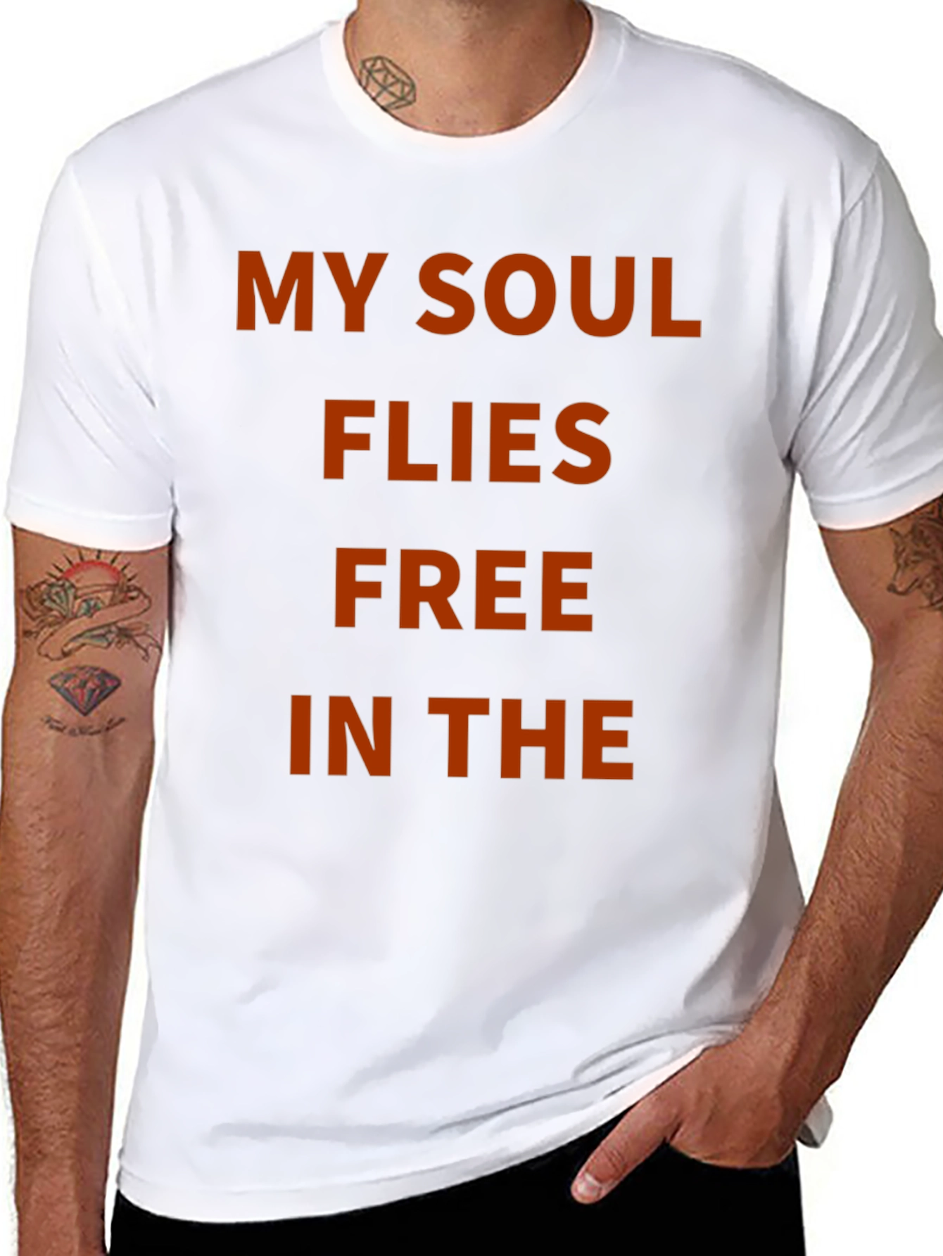 Camiseta Negra Mi Alma Vuela Libre
