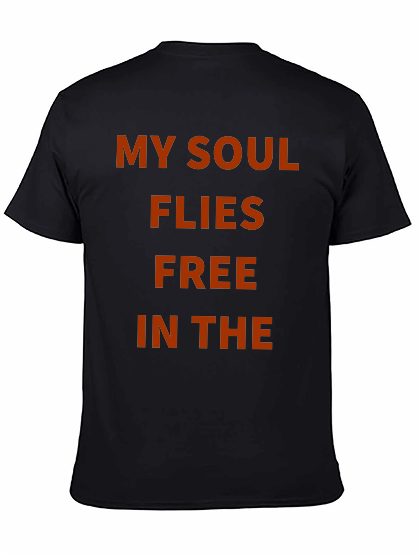 Camiseta Negra Mi Alma Vuela Libre