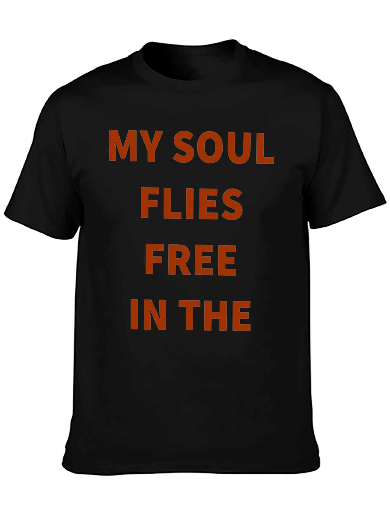 Camiseta Negra Mi Alma Vuela Libre