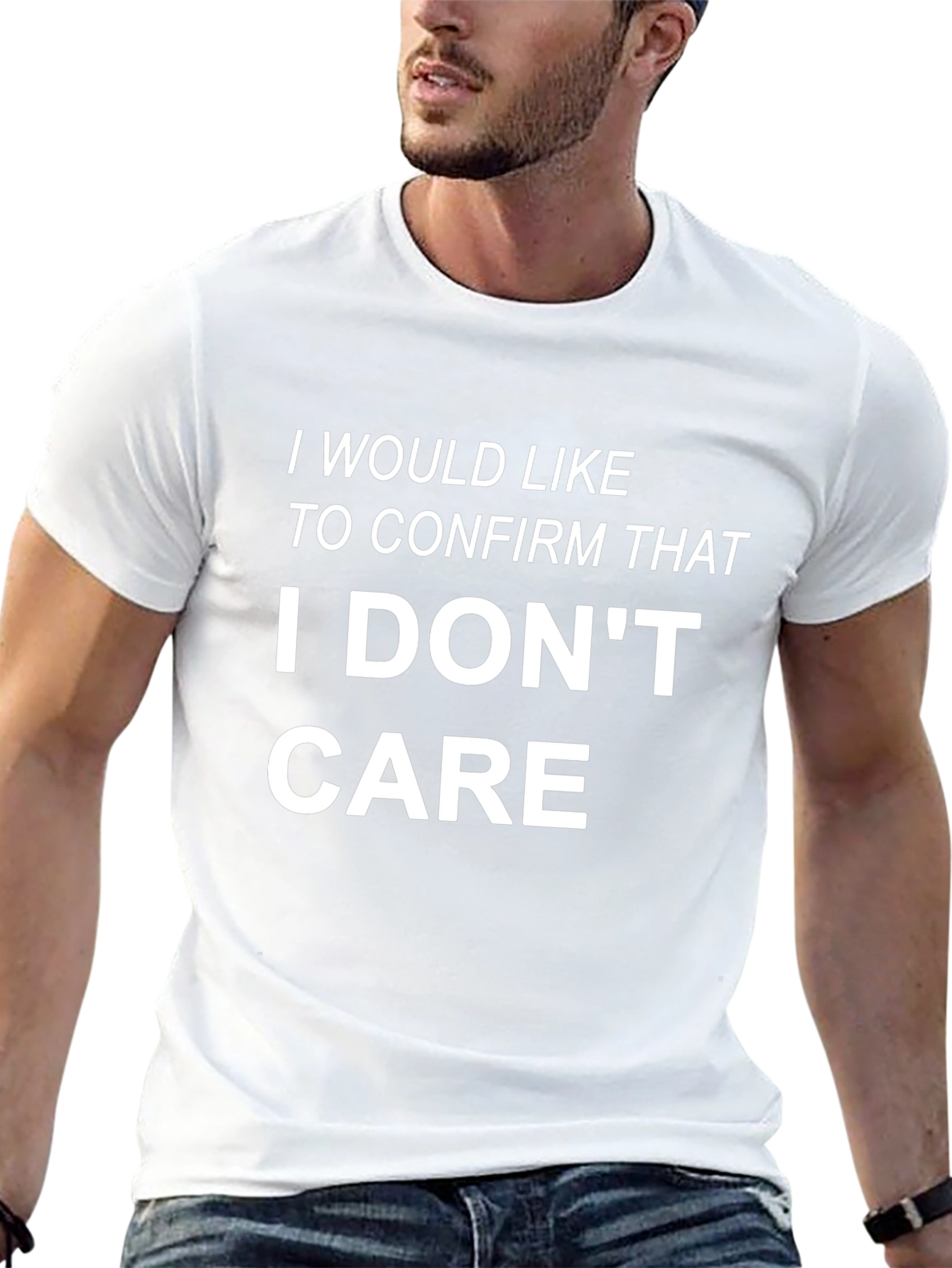 Camiseta Negra: I Dont Care