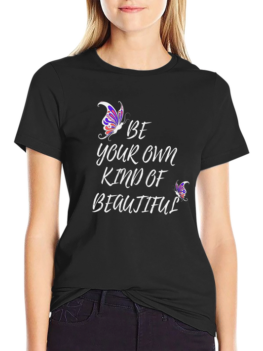 Camiseta Negra Sé Tu Propia Belleza