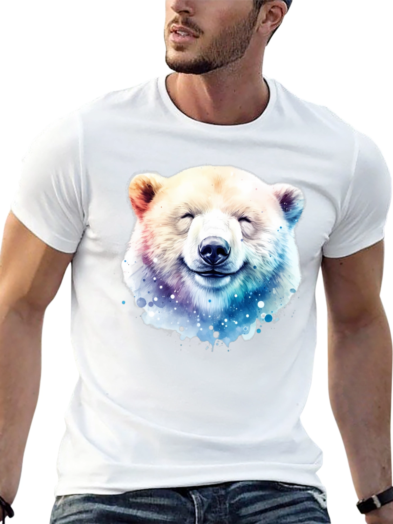 Camiseta Oso Polar Sonriente - Diseño Único