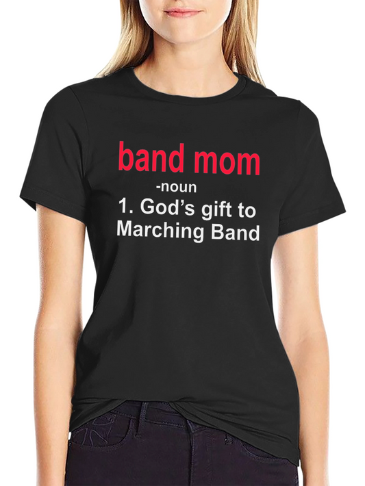 Camiseta Negra Band Mom - Regalo Ideal
