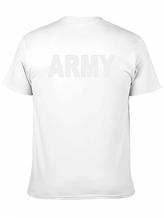 Camiseta Negra Estilo Militar ARMY