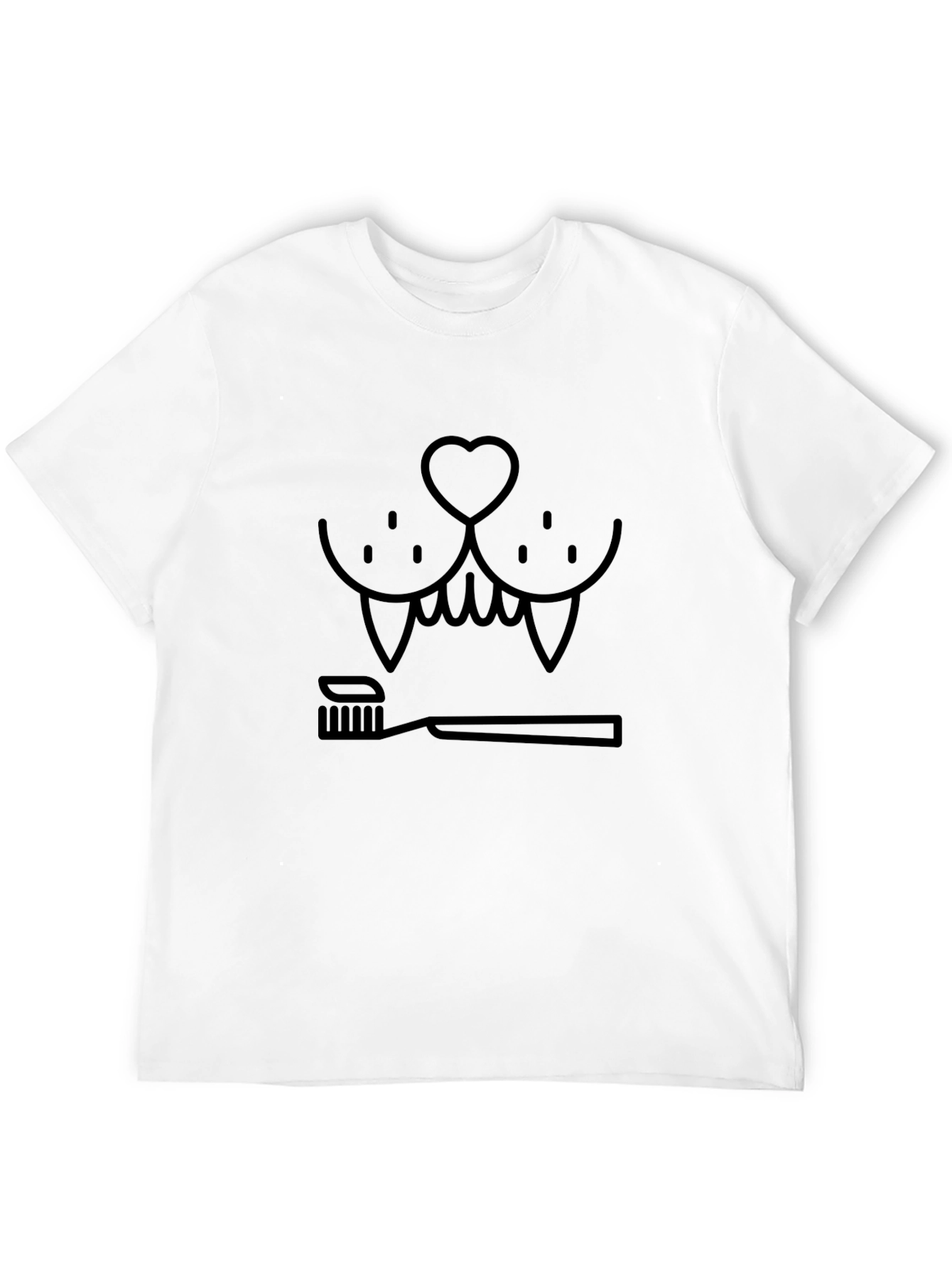 Camiseta Negra Humor Dental