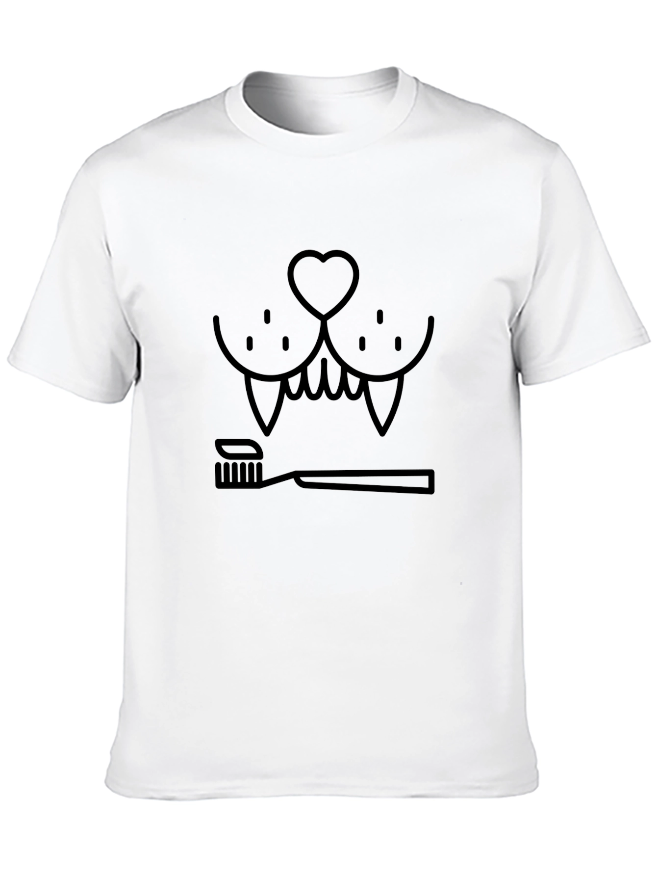 Camiseta Negra Humor Dental