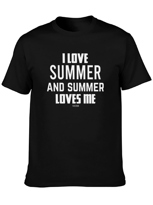 Camiseta Negra Hombre - Amo el Verano
