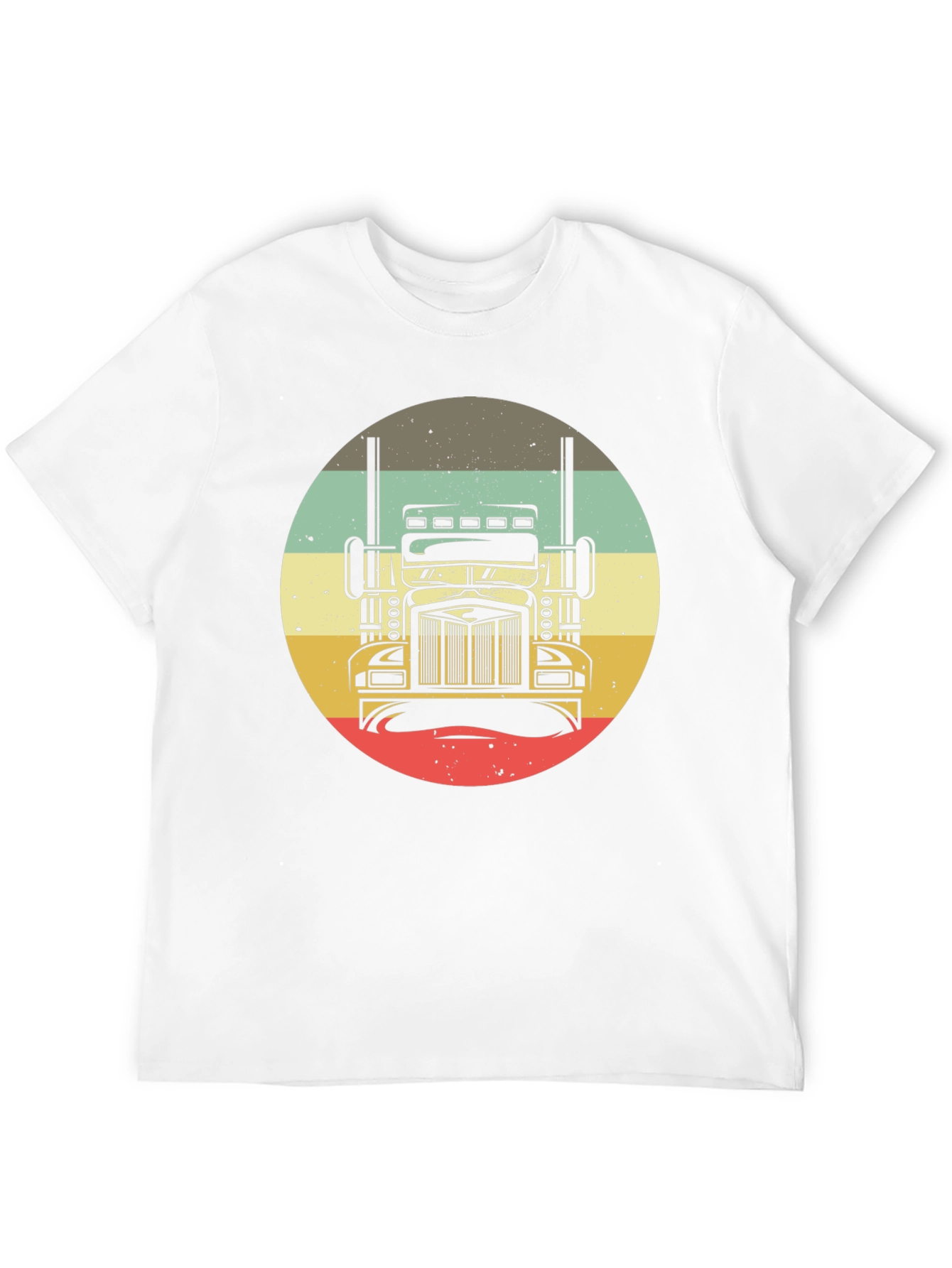 Camiseta Negra con Diseño de Camión Retro