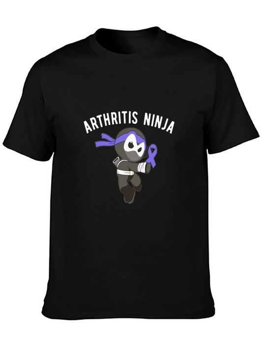 Camiseta Negra Ninja Artrosis Concienciación