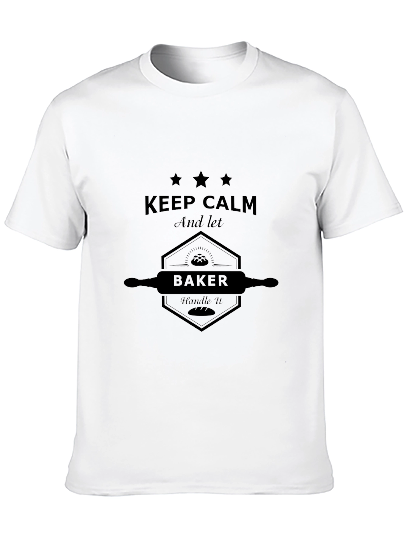 Camiseta Negra Keep Calm Baker