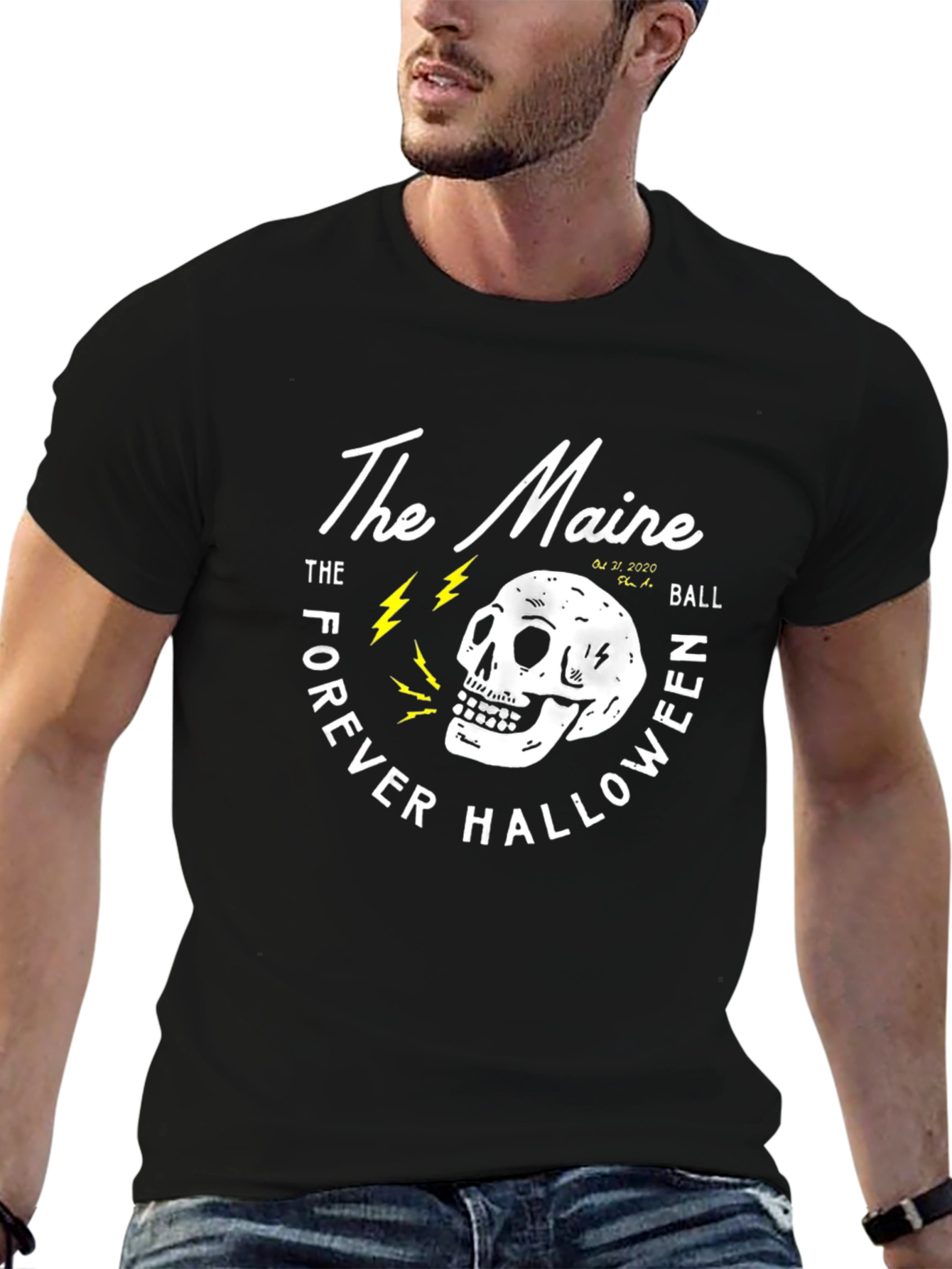 Camiseta Negra The Maine Forever Halloween