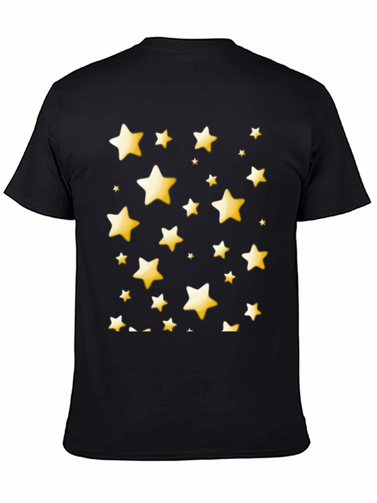 Camiseta Negra con Estrellas Amarillas