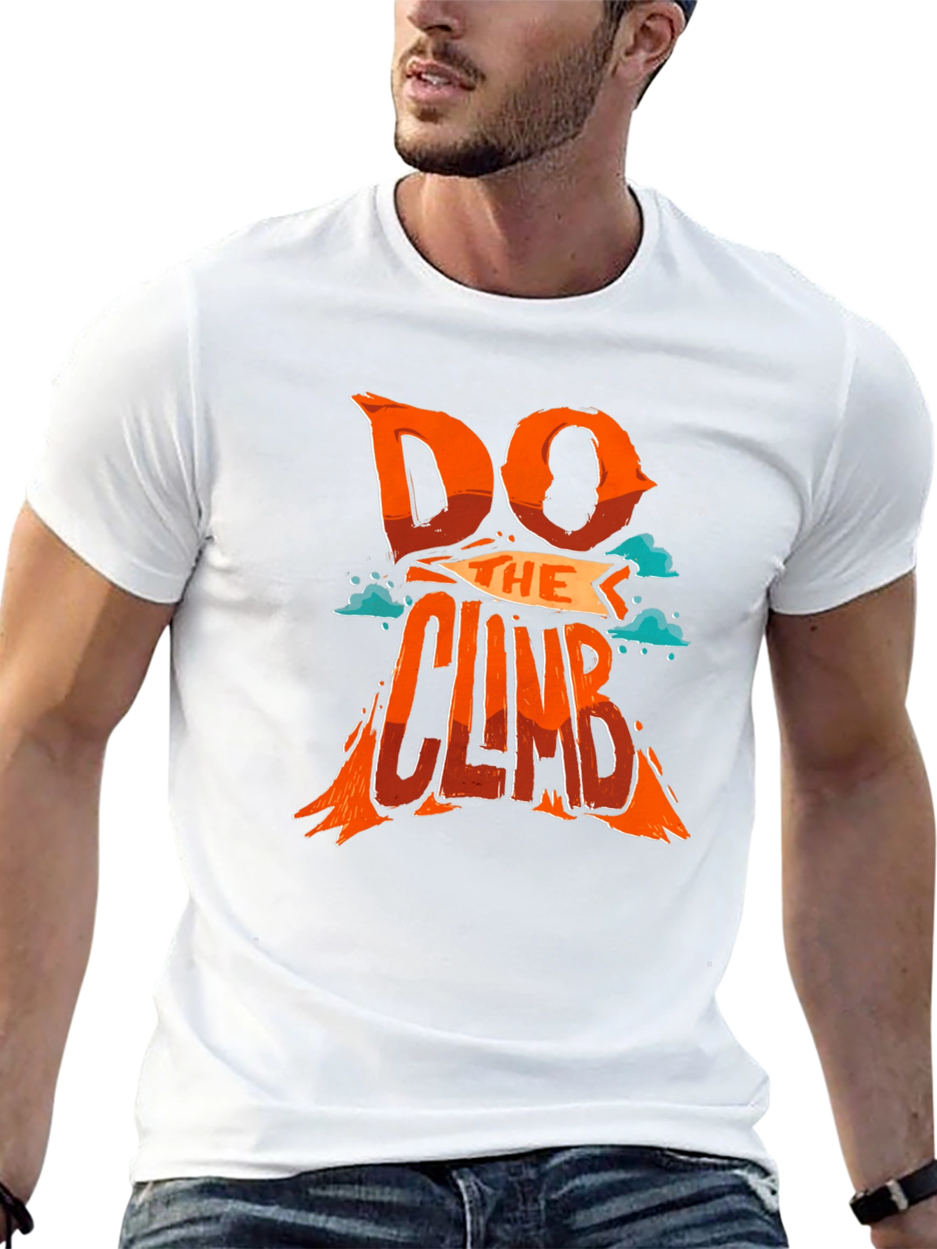 Camiseta Negra Do The Climb para Aventureros