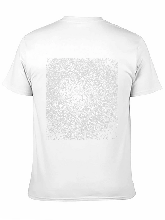 Camiseta Negra Baking Family Diseño Corazón