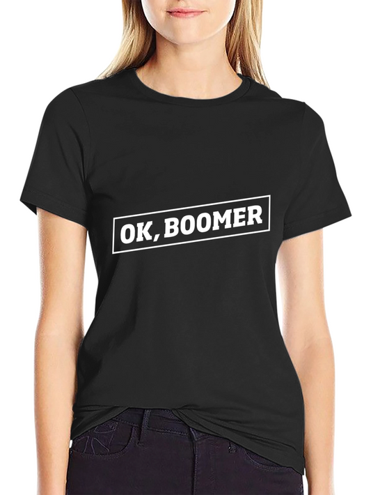 Camiseta Negra Ok Boomer Hombre
