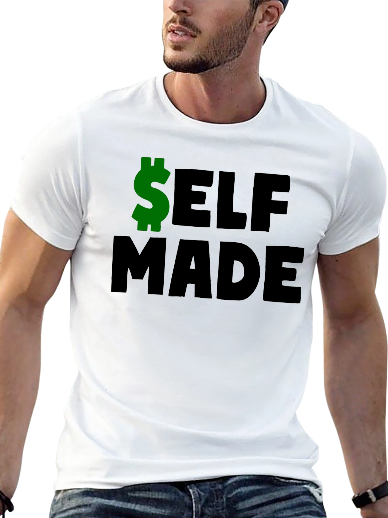 Camiseta Negra: Self Made