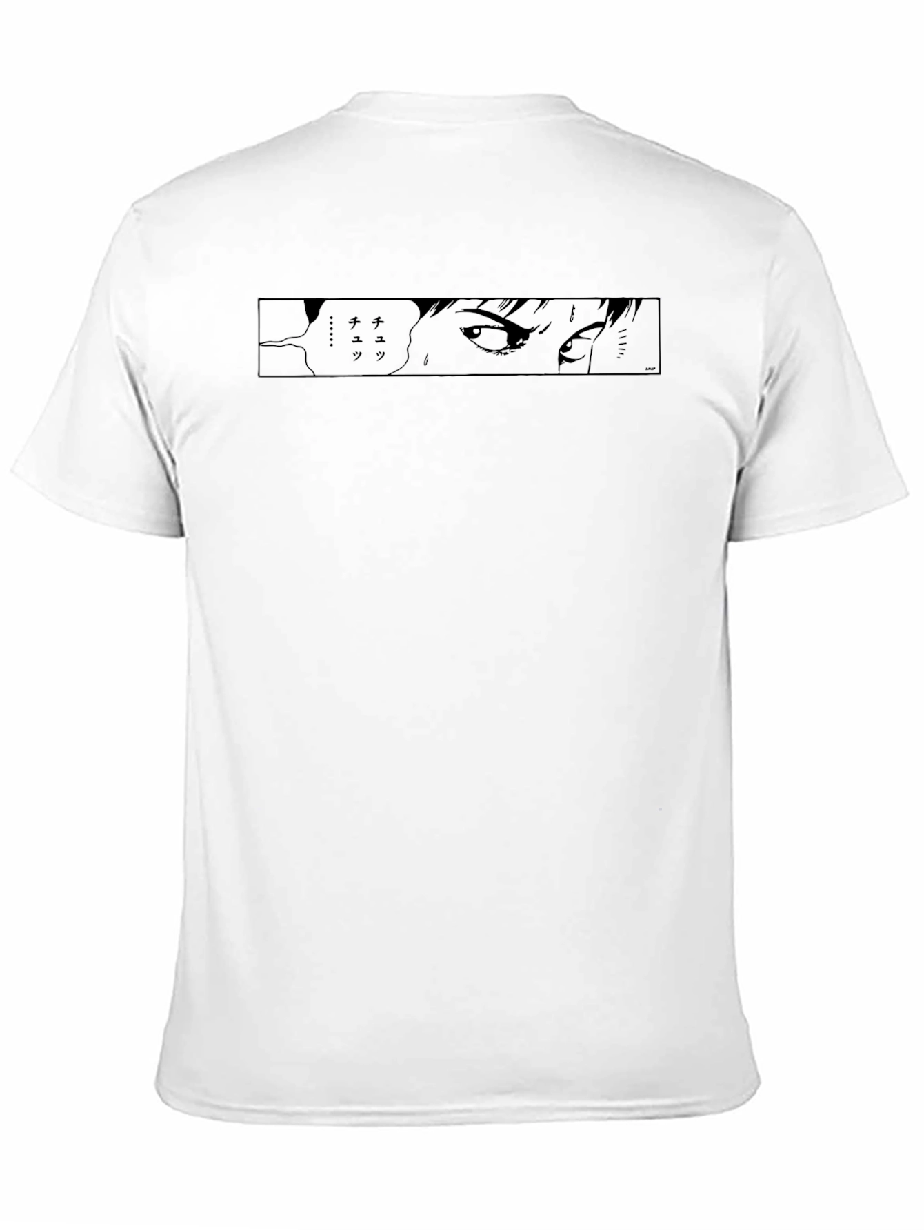 Camiseta Negra con Diseño Manga para Hombre
