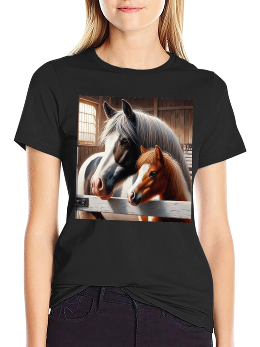 Camiseta con diseño de caballos