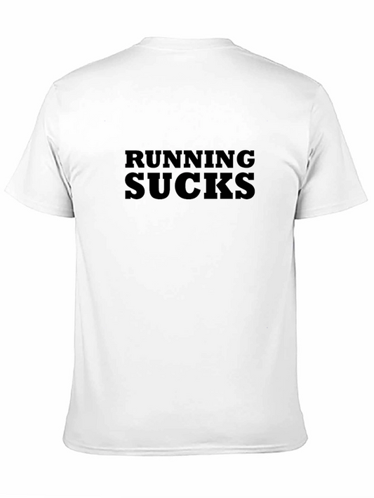 Camiseta Negra: Running Sucks - Comodidad y Estilo