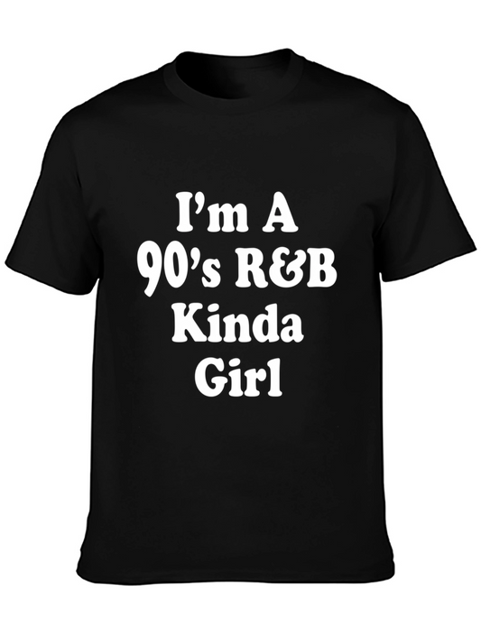 Camiseta Negra Mujer R&B Años 90