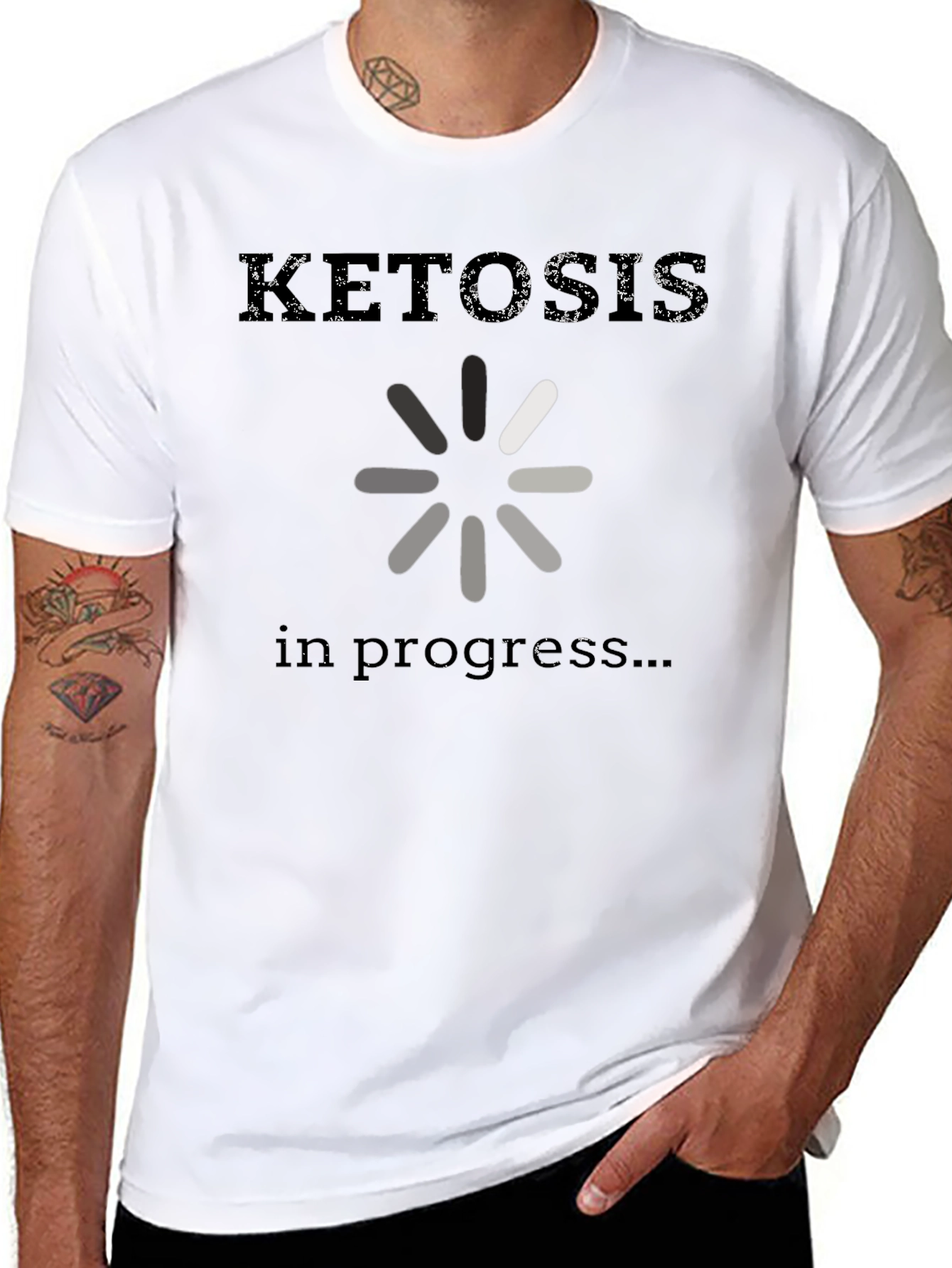 Camiseta Negra: Ketosis in progress...