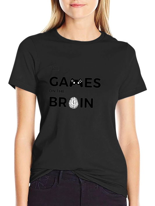 Camiseta Negra Hombre - Gamer Brain