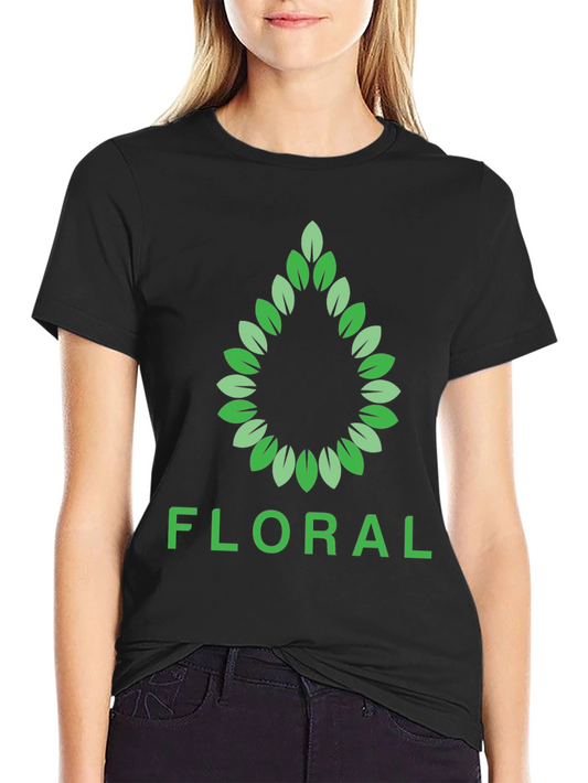 Camiseta Negra Floral Hombre - Diseño Elegante