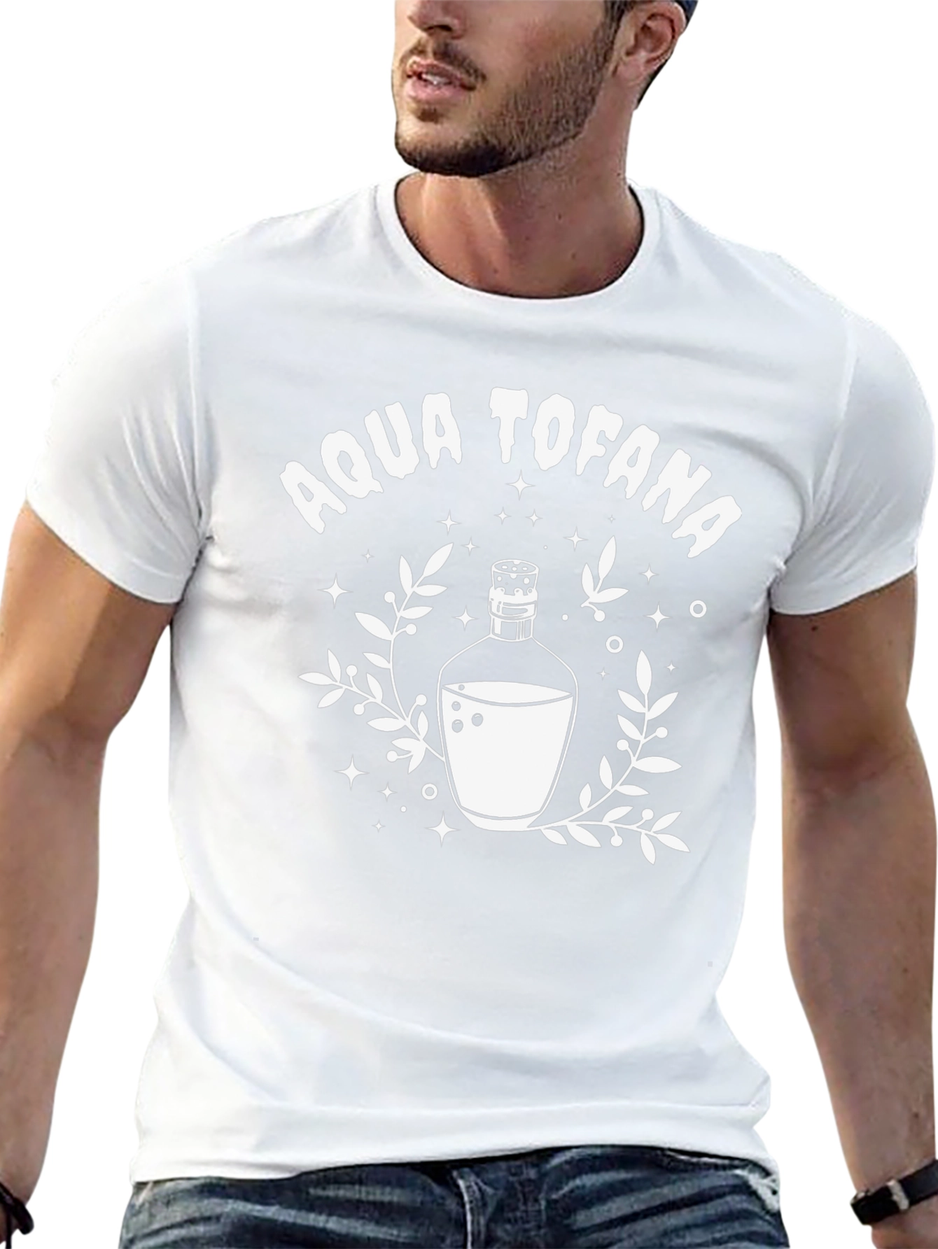 Camiseta Negra Aqua Tofana Diseño Gráfico