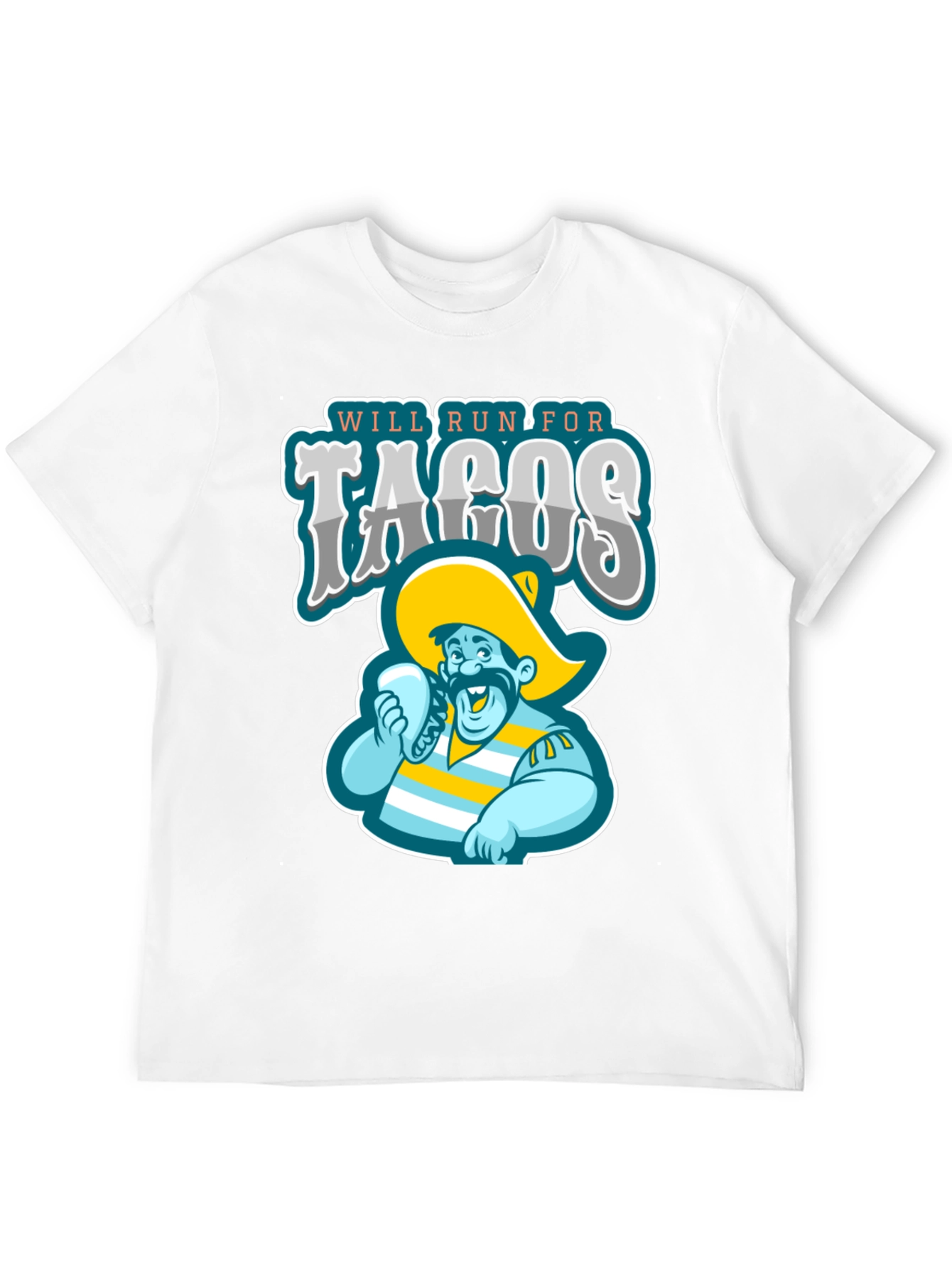 Camiseta Negra: Correré por Tacos