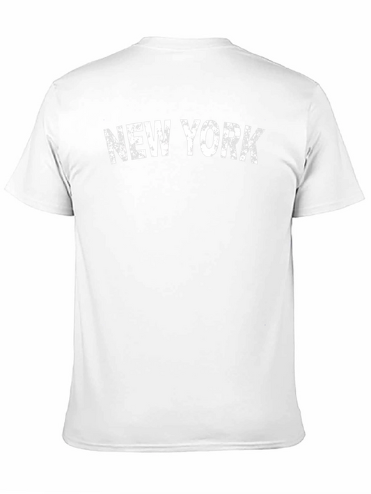 Camiseta Negra Nueva York Estilo Vintage