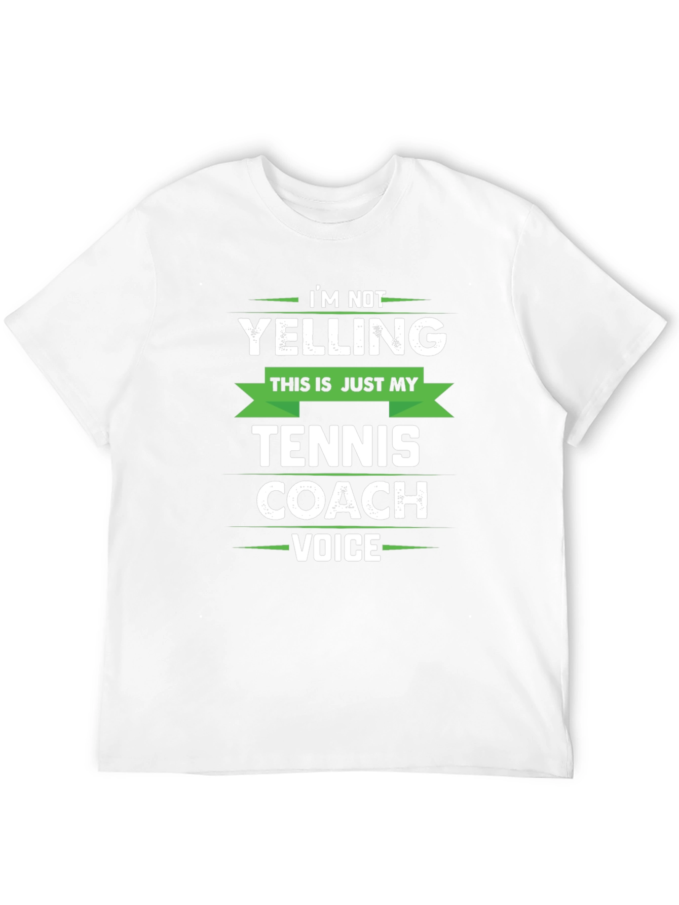 Camiseta Negra Entrenador de Tenis - Voz Fuerte