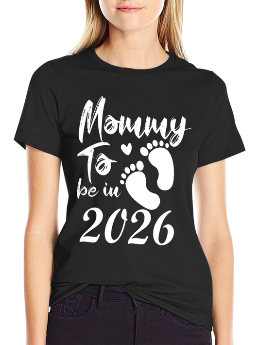 Camiseta Negra Mommy To Be in 2026