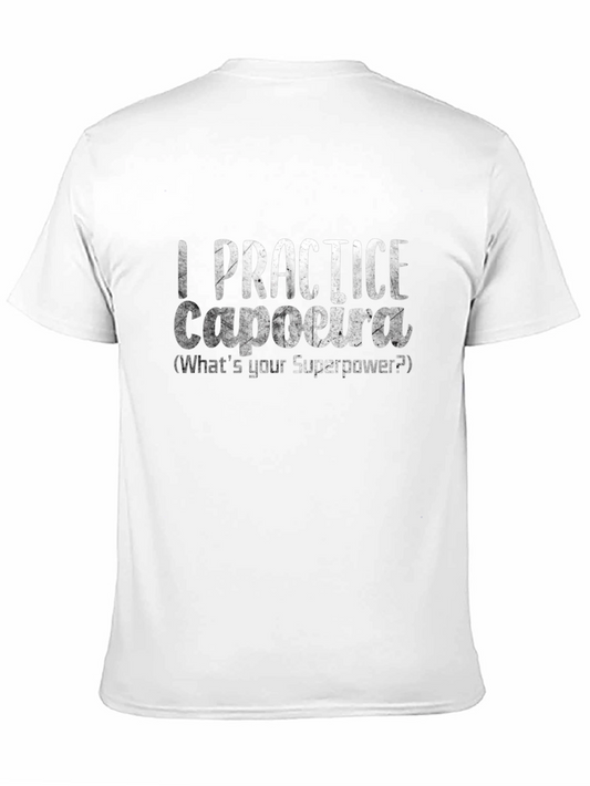 Camiseta Negra de Capoeira - ¿Cuál Es Tu Superpoder?