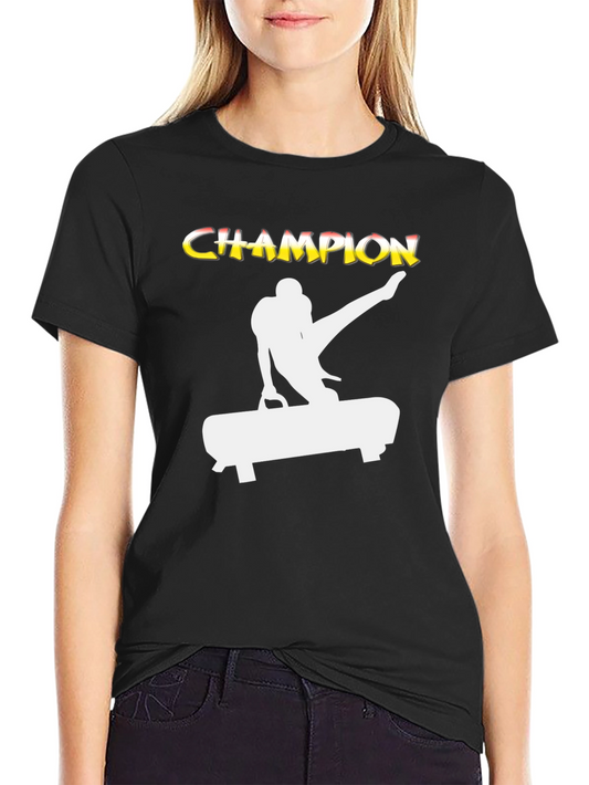 Camiseta Negra Champion Gimnasta