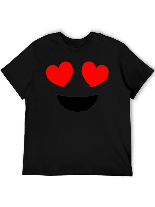 Camiseta Negra con Emoji de Corazón